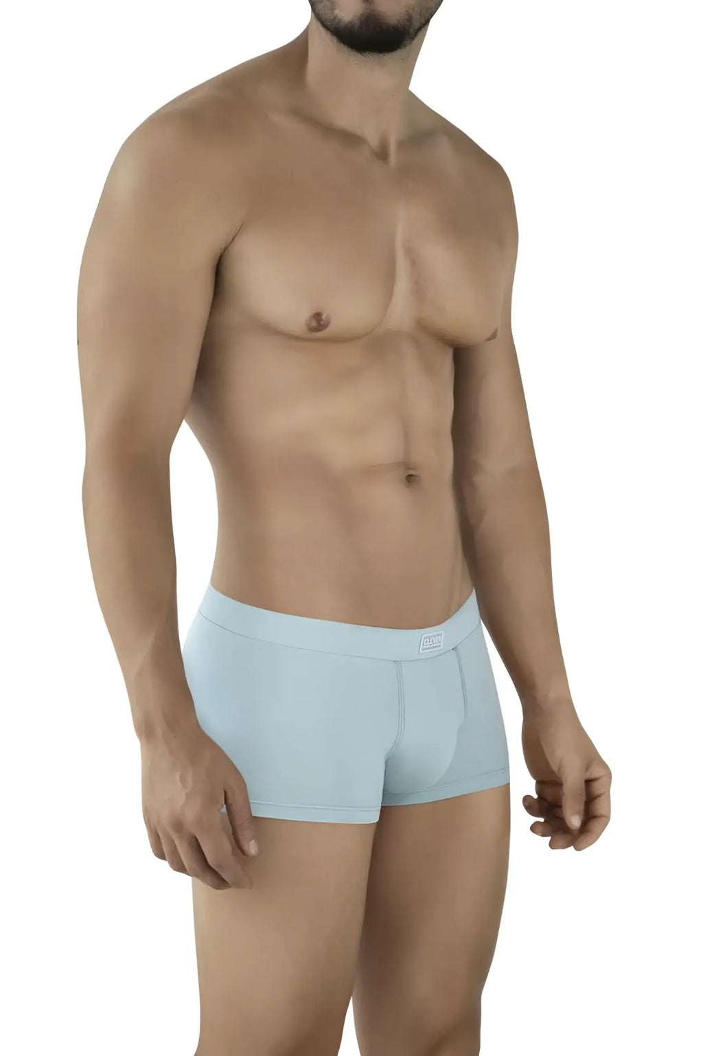 Light blue clever 2047 cordoba trunks boxer briefs with a subtle brand logo on the waistband in a form-fitting design