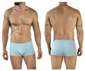 Light blue clever 2047 cordoba trunks men’s briefs with smooth form fitting fabric and small brand tag on waistband