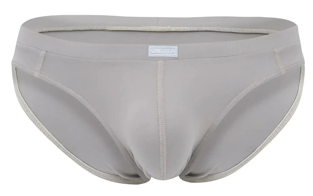 Clever 2048 cordoba briefs color sand gray men’s briefs with seamless design and reinforced stitching edges
