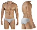 Light gray clever 2048 cordoba briefs with subtle brand logo on waistband offering comfortable everyday wear