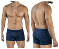 Navy trunks clever 2054 boxer briefs in dark blue with a subtle white geometric pattern for comfortable wear