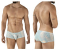 Light blue lace men’s briefs with a subtle pattern clever 2061 diamond trunks color blue