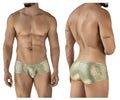 Men’s metallic gold patterned clever 2061 diamond trunks briefs with shiny fabric and bold diamond design