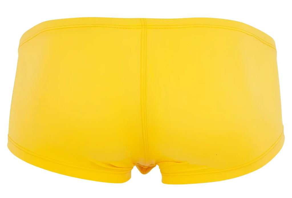 Bright yellow clever 229959 australian latin trunks made of smooth stretchy fabric with a seamless design