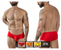 Red men’s briefs clever 229959 with snug fit and smooth stretchy fabric in multi-colored australian latin trunks pack