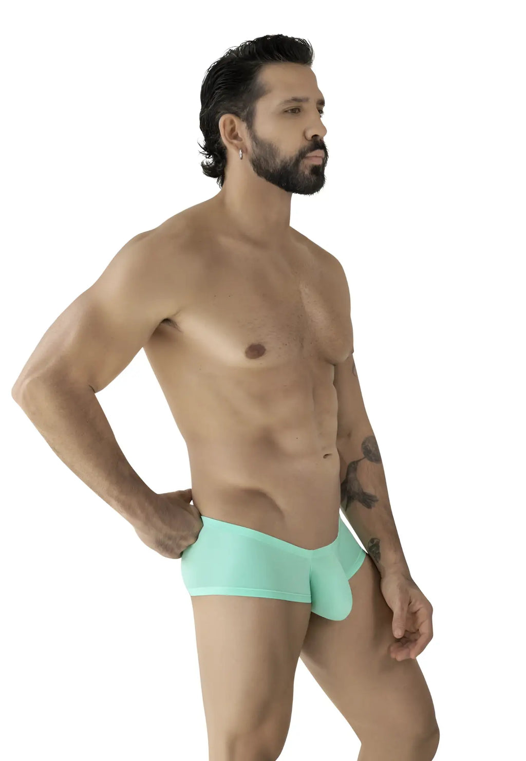 Mint green clever 229961 australian latin briefs with smooth form fitting design in multi colored 3pk trunks