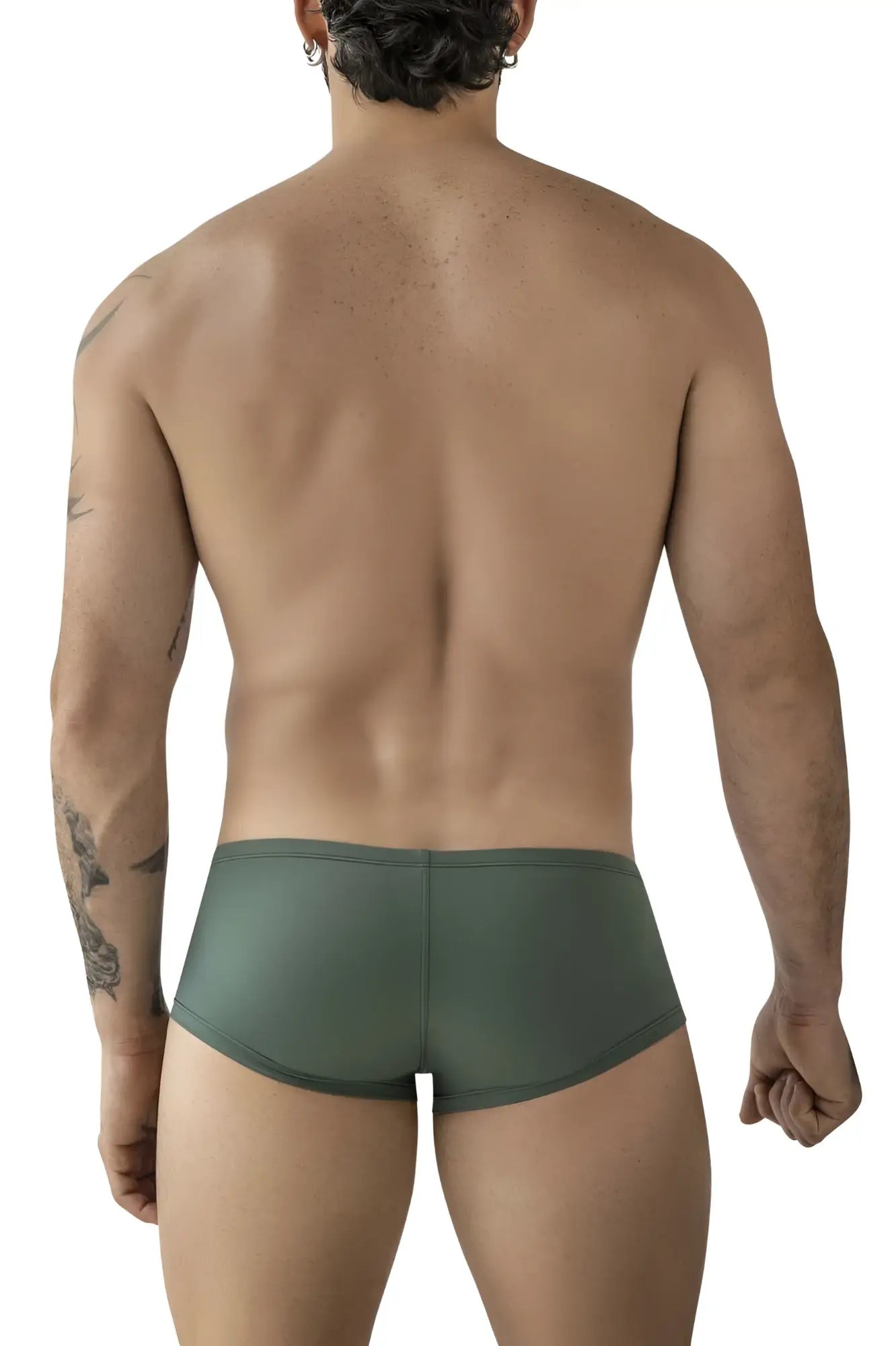 Olive green stretch fabric briefs from clever 229961 3pk australian latin trunks in multi-colored pack