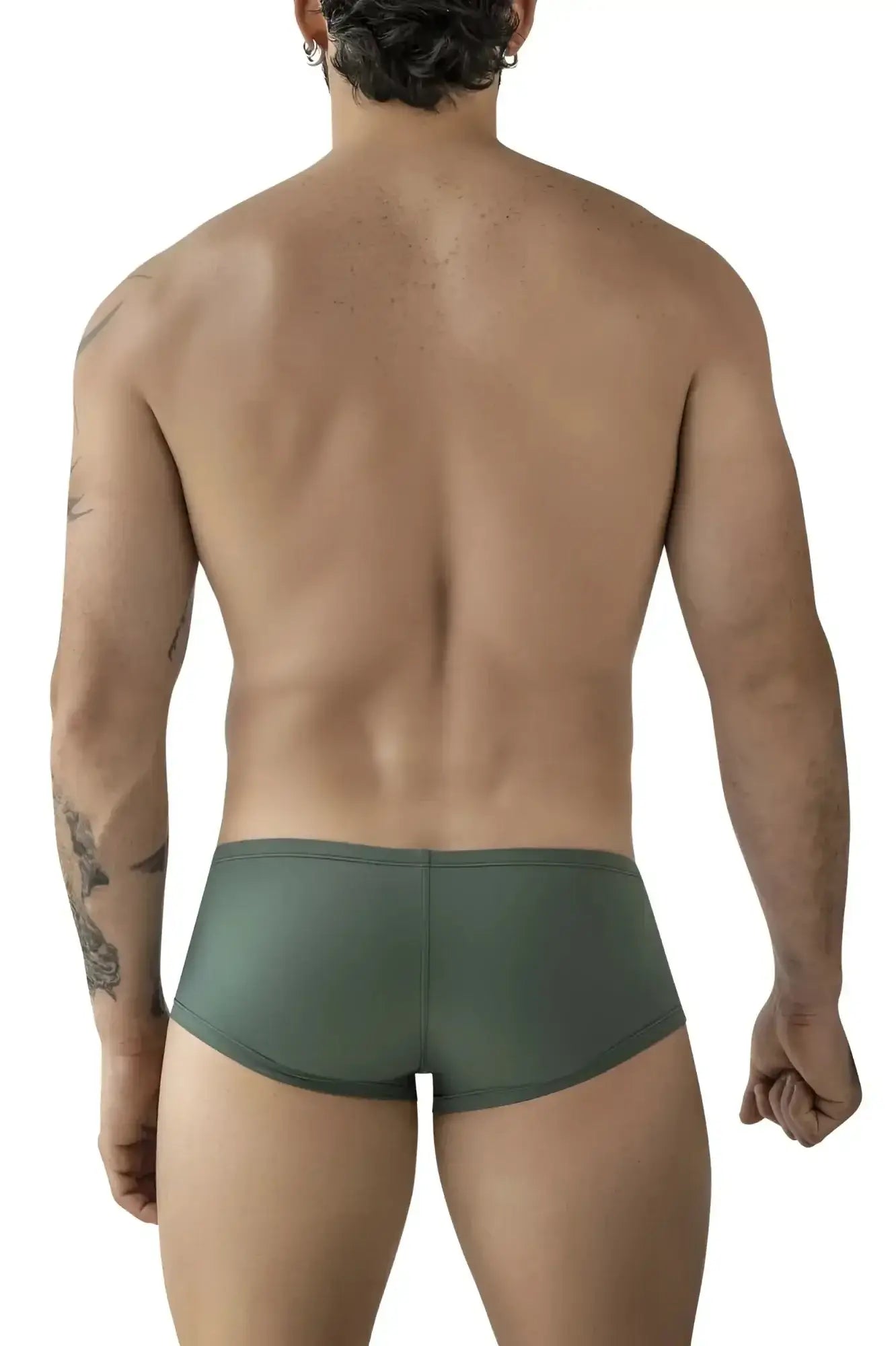 Olive green stretch fabric briefs from clever 229961 3pk australian latin trunks in multi-colored pack