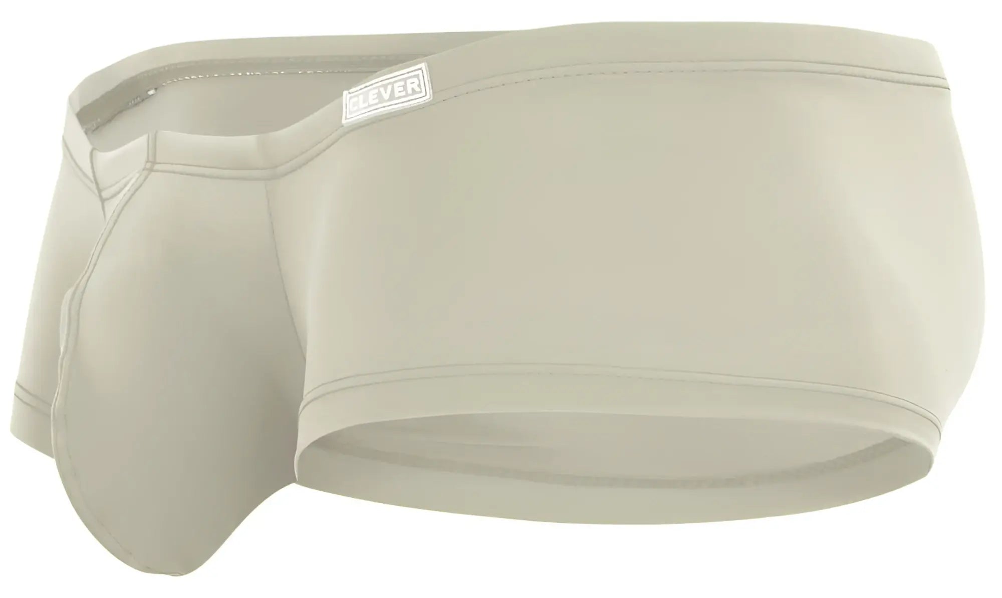 Beige clever 229963 mens briefs with subtle seam detail and small white eleven brand tag on waistband in multi-colored pack