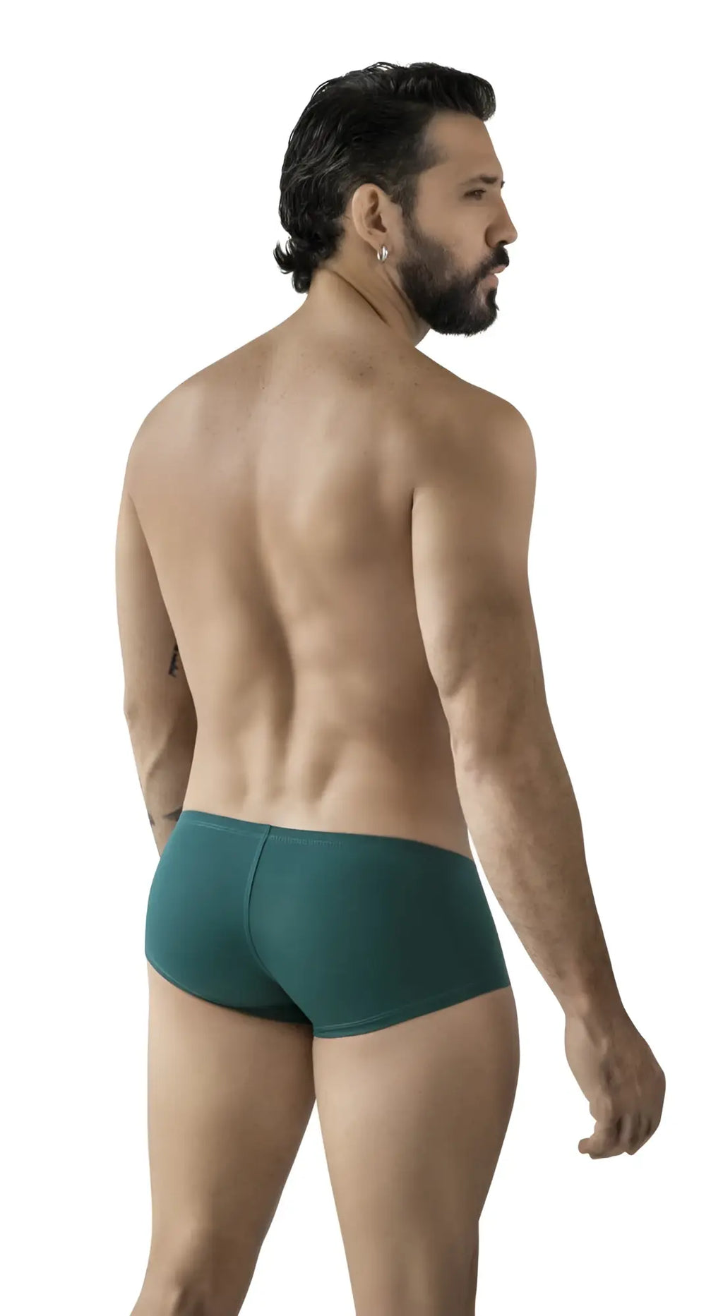 Teal color form-fitting briefs with smooth fabric finish from clever 229963 3pk australian latin trunks multi-colored set