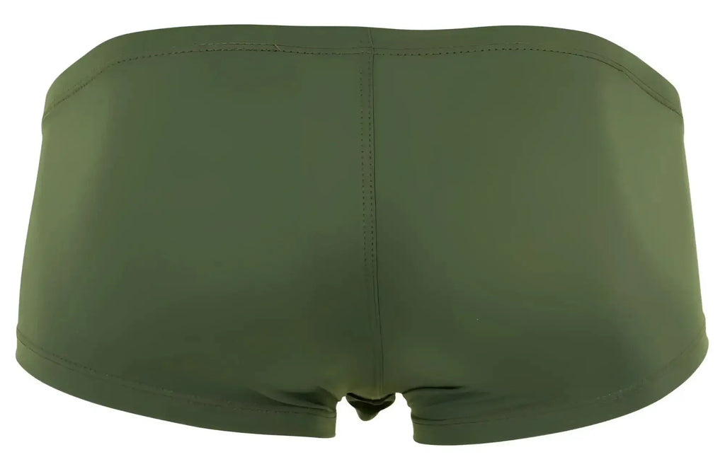 Olive green clever trunks with smooth stretchy fabric and clean stitching from australian latin 3pk multi-colored set