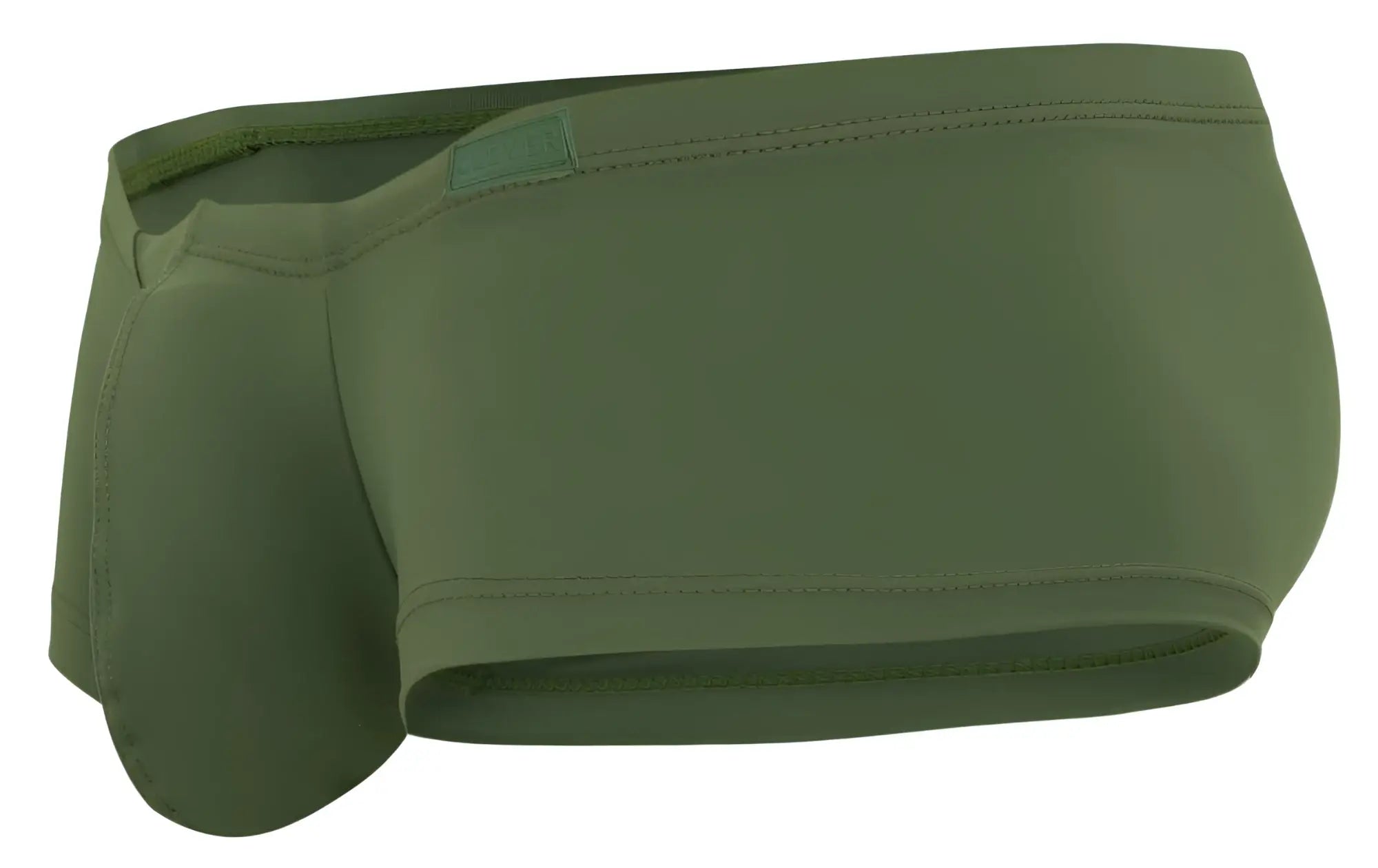 Olive green clever 229964 3pk australian latin trunks with smooth stretchy fabric and stitched waistband detail