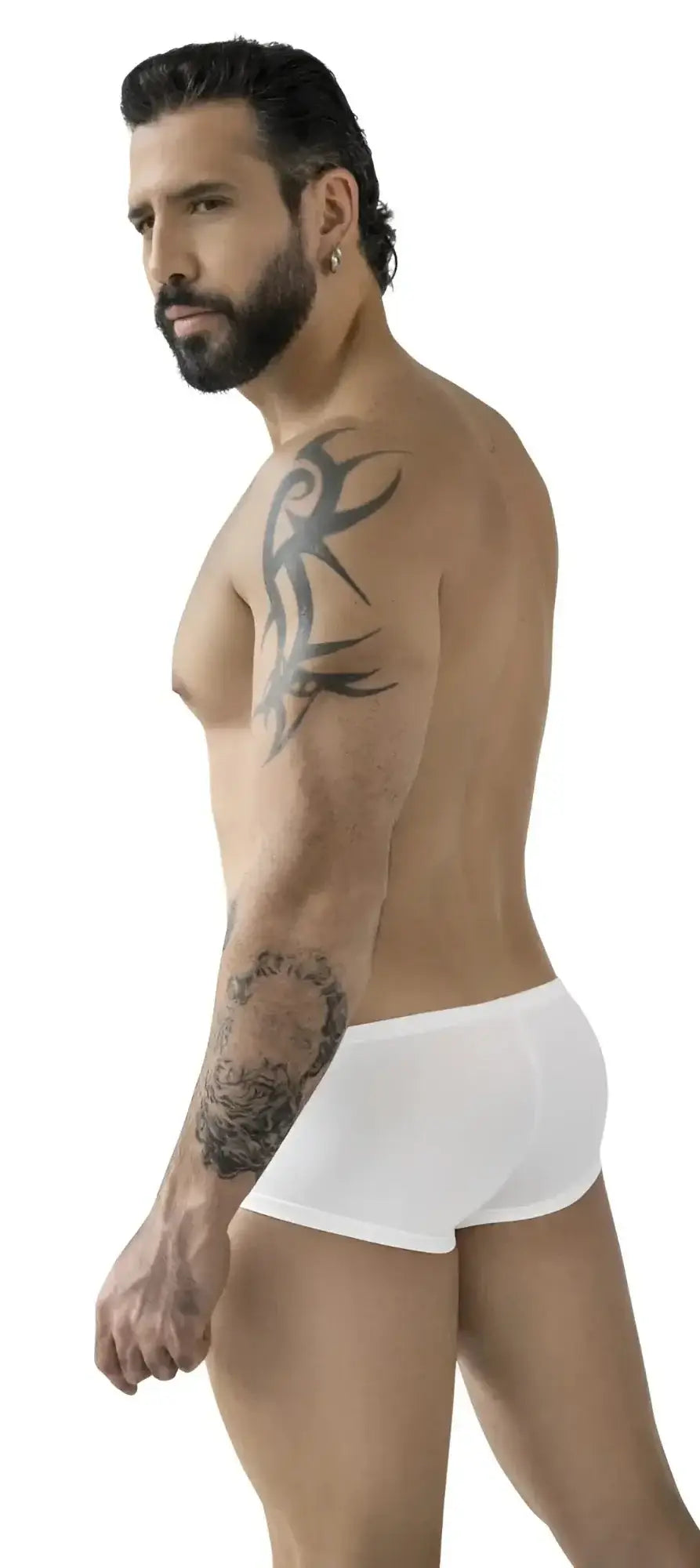 White briefs with a smooth form fitting design in multi colored clever 229964 3pk australian latin trunks