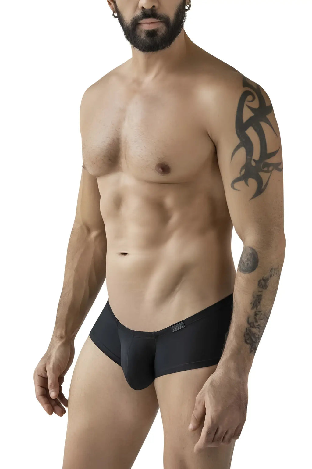 Black men’s briefs clever 229965 3pk australian latin trunks multi-colored with smooth form-fitting design and subtle waistband tag