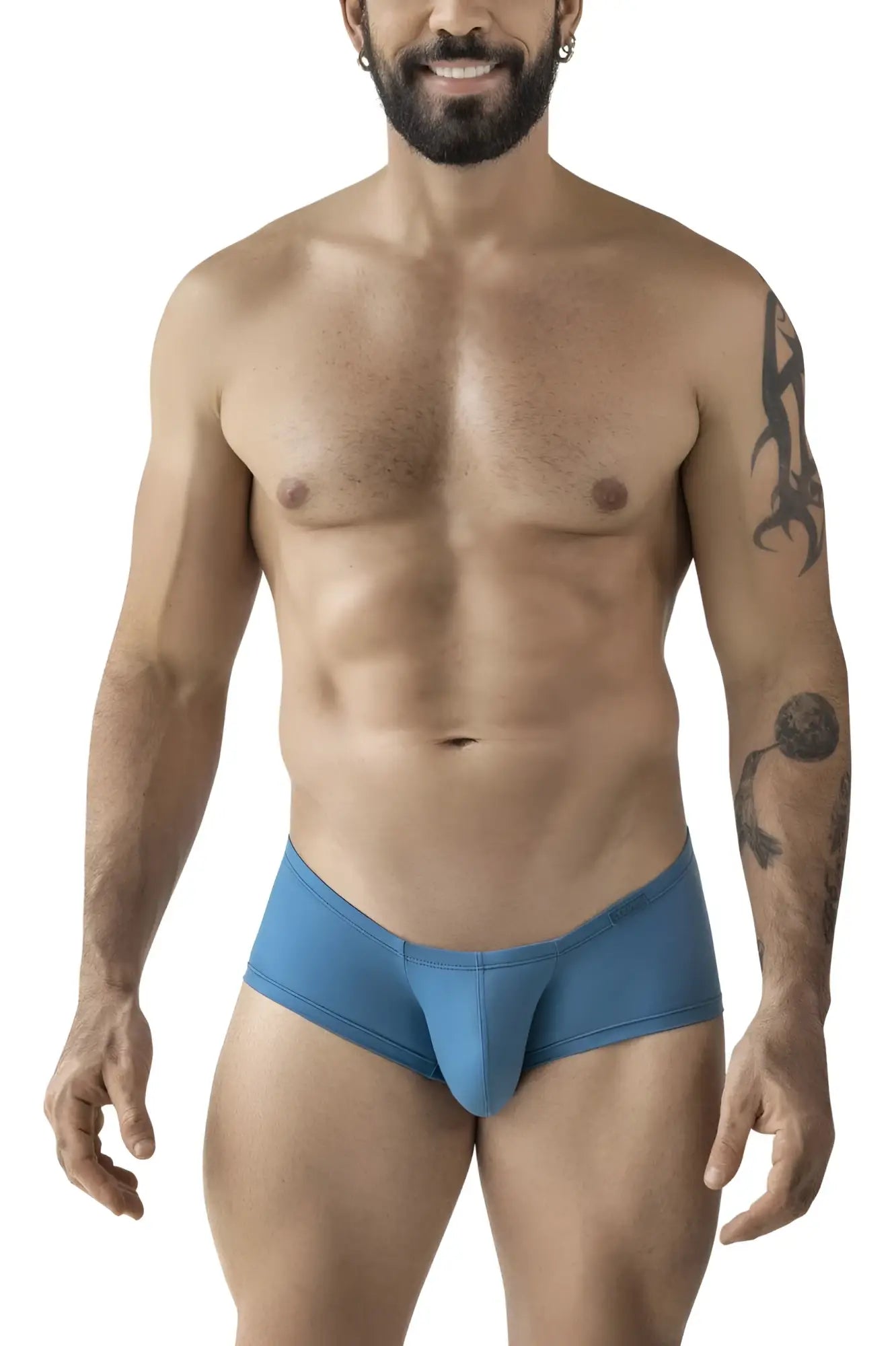 Blue clever 229965 australian latin athletic briefs with snug form-fitting design in multi-colored pack