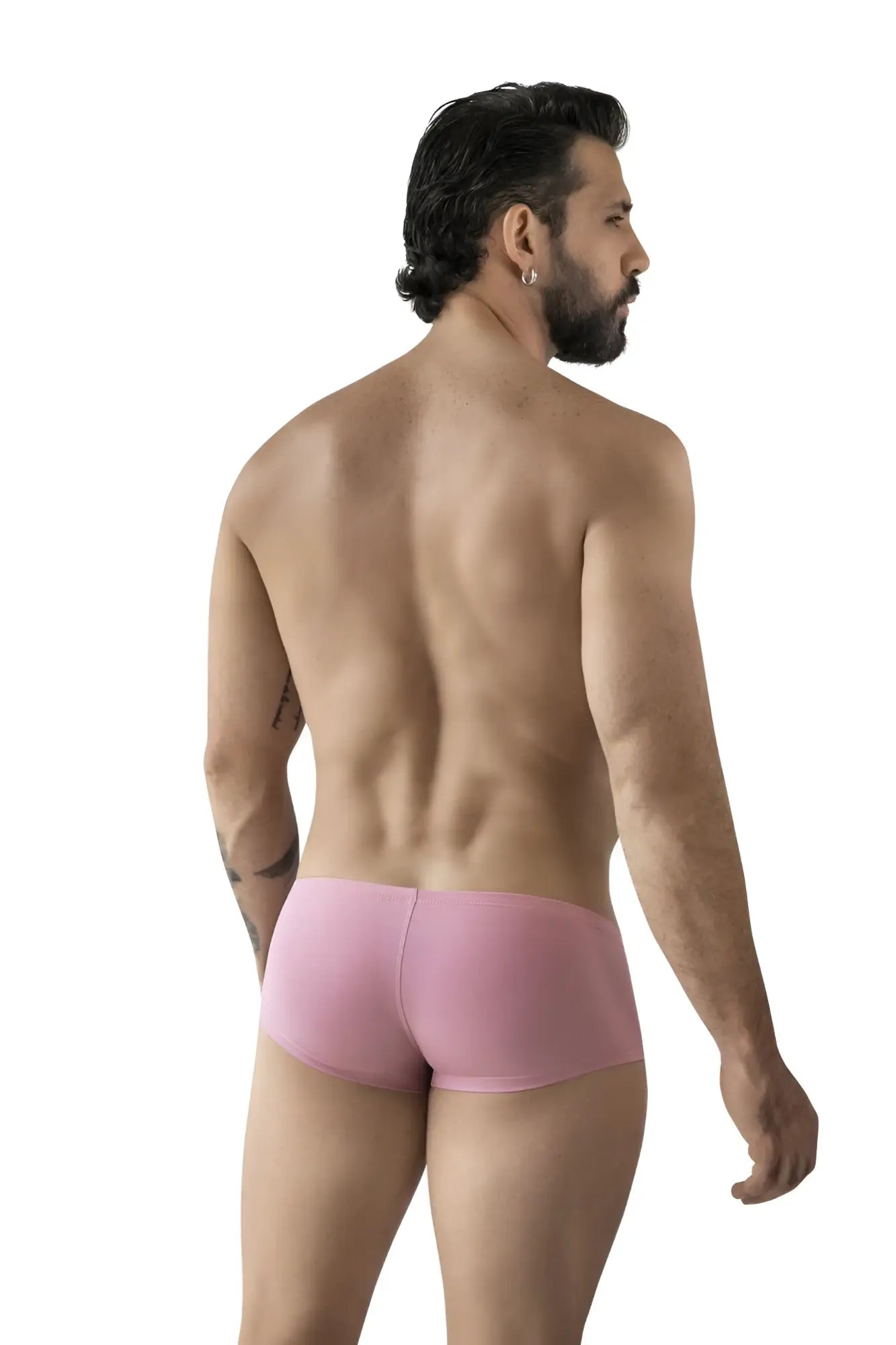 Pink clever 229965 3pk australian latin trunks briefs with smooth form-fitting design in multi-colored fabric