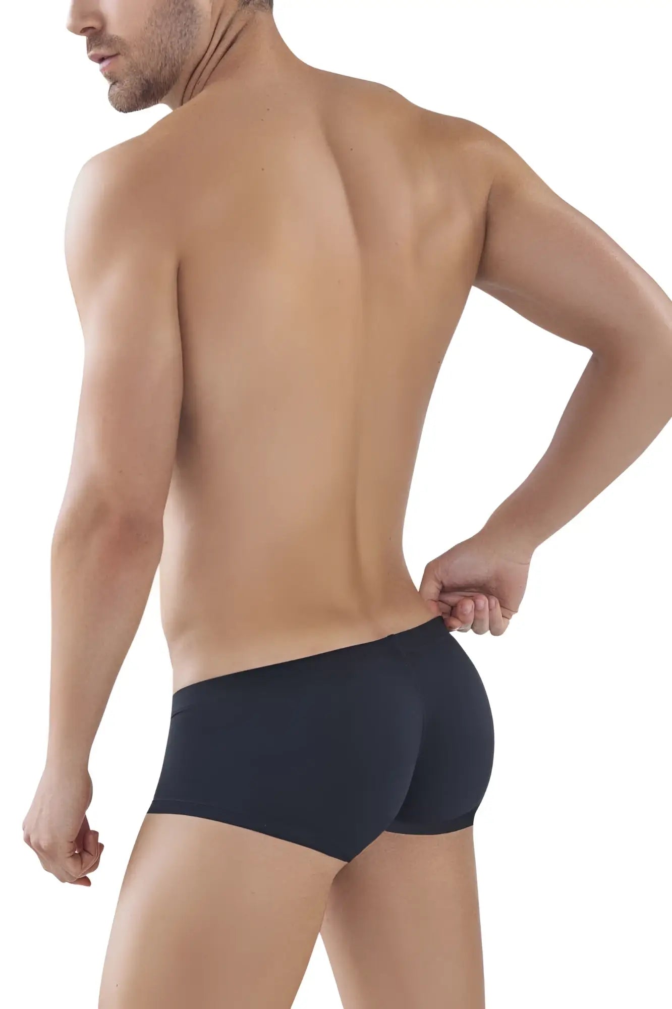 Black clever 2373 australian latin boxer briefs with smooth stretchy fabric and a snug comfortable fit