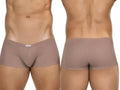 Clever 26015 Apolo trunks in sand, showing front and back views on a model.