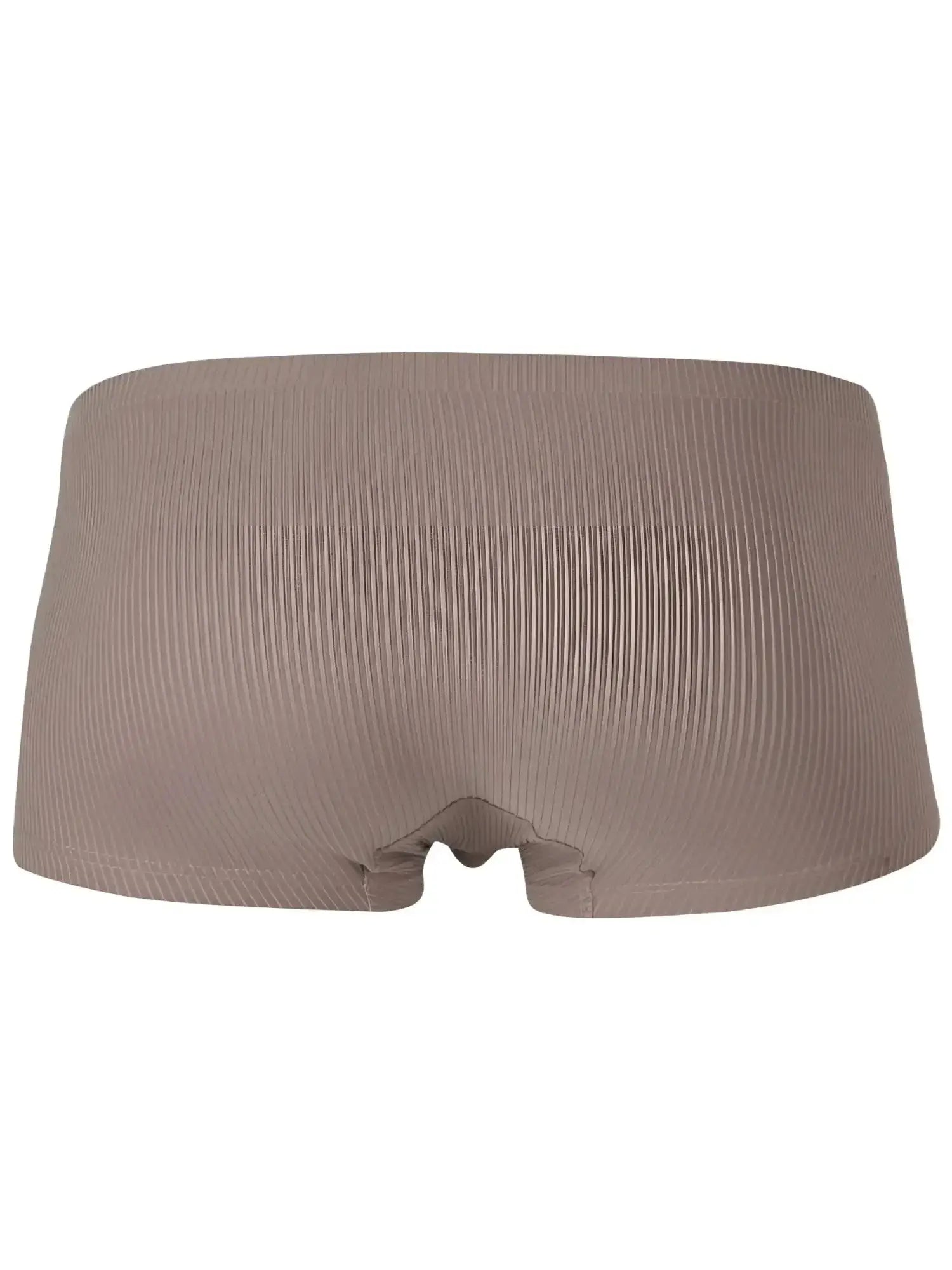 Clever 26015 Apolo trunks in sand, back view showing the ribbed fabric texture of the underwear.