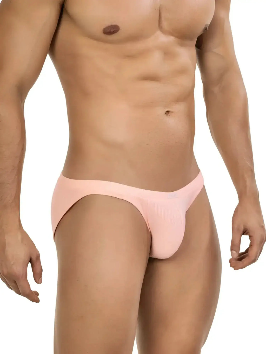 Front view of the Clever 26017 Apolo bikini in vibrant orange on a model.