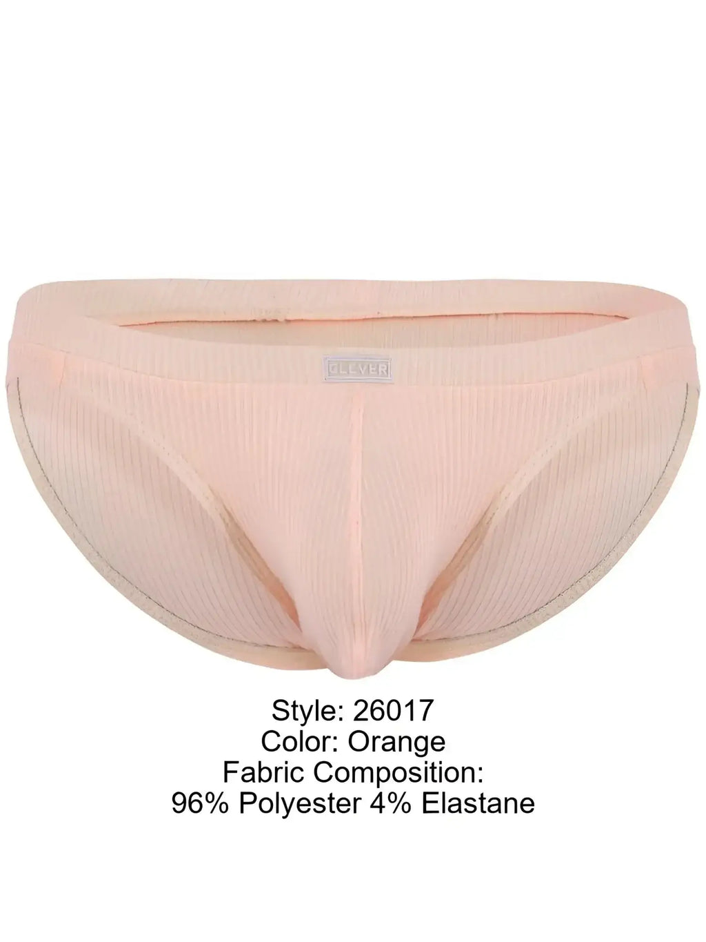 Front view of the Clever 26017 Apolo bikini in vibrant orange.