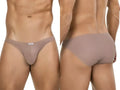 Front and back view of the Clever 26018 Apolo bikini in sand color.