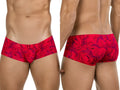 Clever 26026 Helion red trunks showing front and back views on a model.
