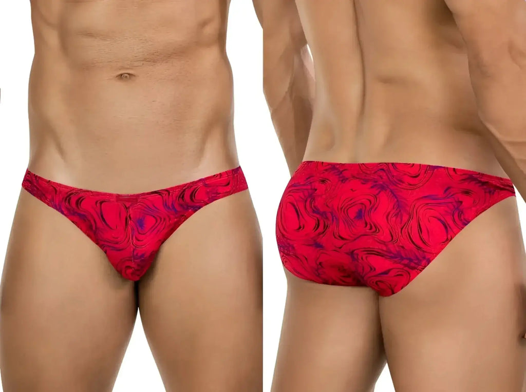 Clever 26028 Helion Bikini in red showing front and back views on a model.