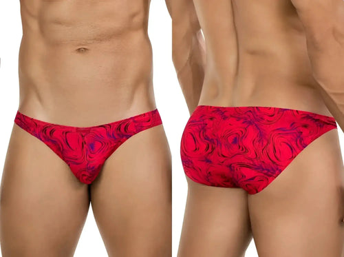Clever 26028 Helion Bikini in red showing front and back views on a model.