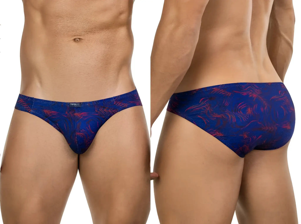 Clever 26029 Helion Bikini in Vibrant Blue, front and back view of the underwear on a model.