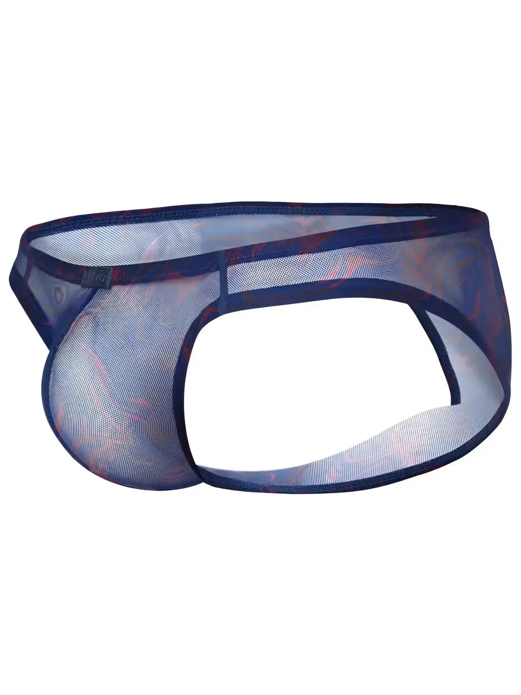 Clever 26035 Calipso blue bikini underwear, side view showcasing the bold and breathable mesh design.