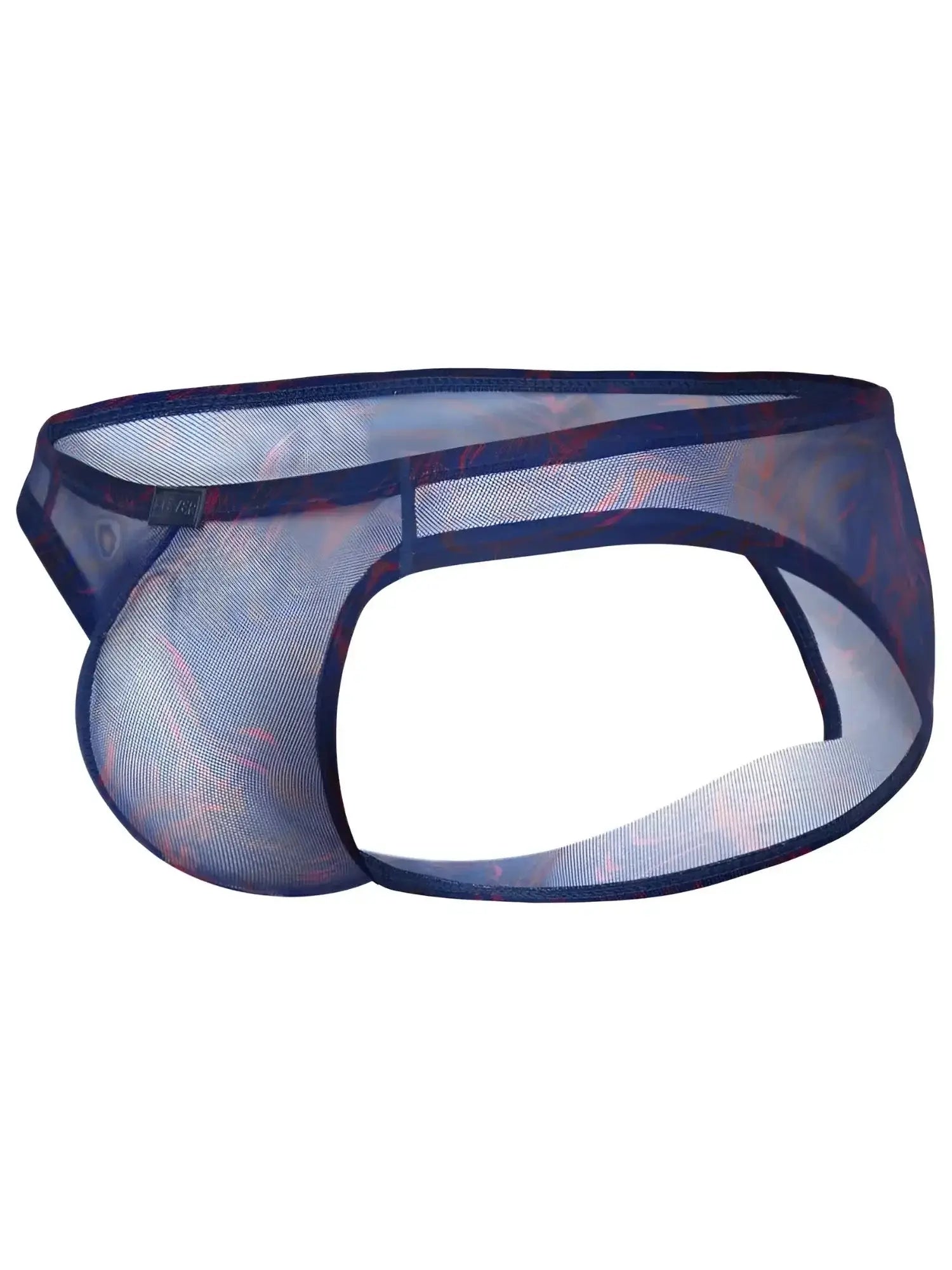 Clever 26035 Calipso blue bikini underwear, side view showcasing the bold and breathable mesh design.