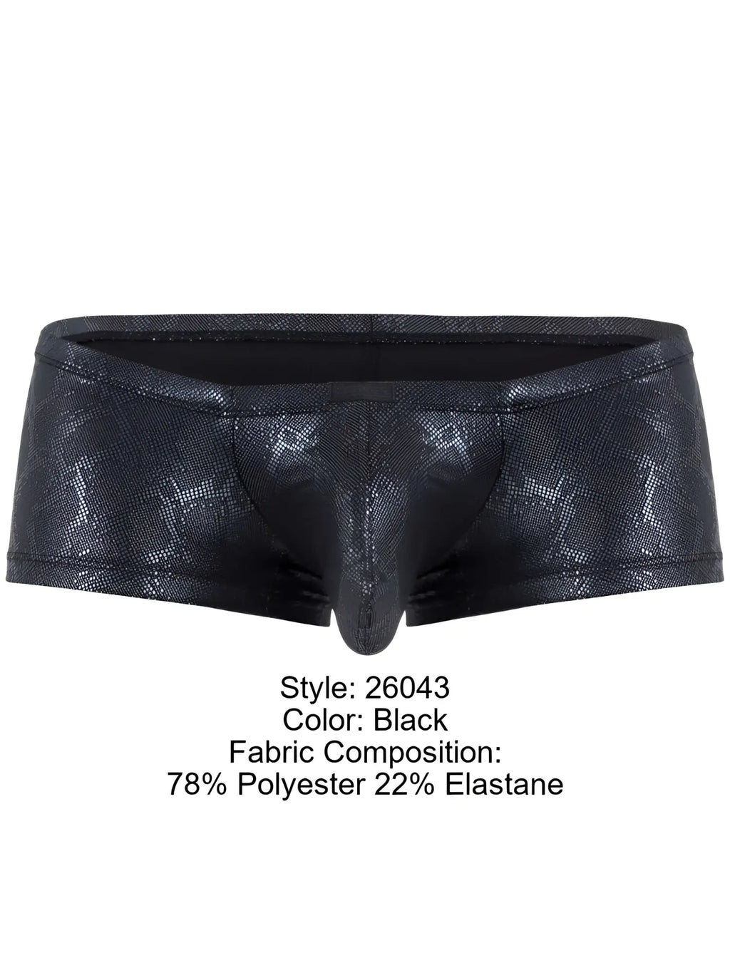 Front view of Clever 26043 Atlas trunks in sleek metallic black.