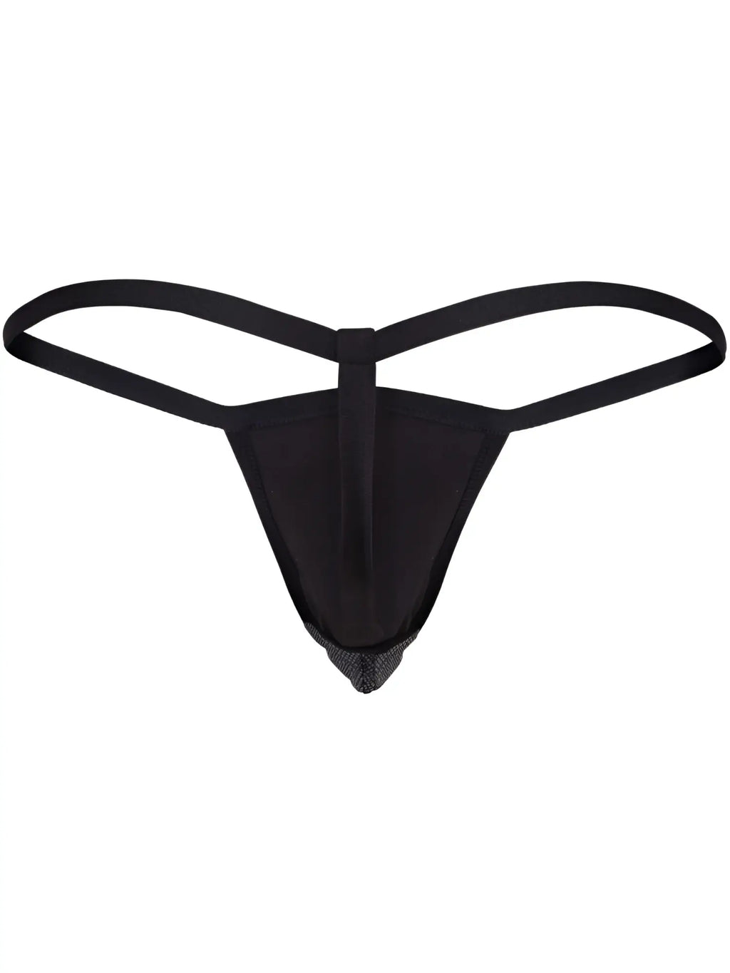 Front view of the Clever 26047 Atlas G-String in black.