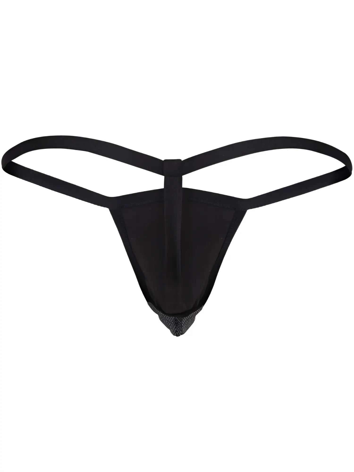 Front view of the Clever 26047 Atlas G-String in black.