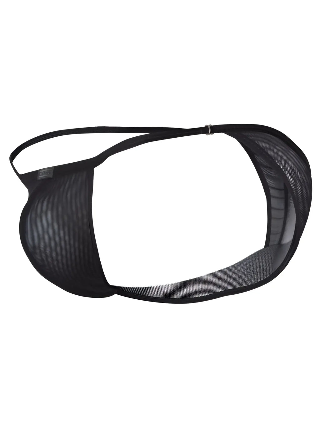Product view of the black Clever 26057 Eos Bikini in a mesh fabric design.