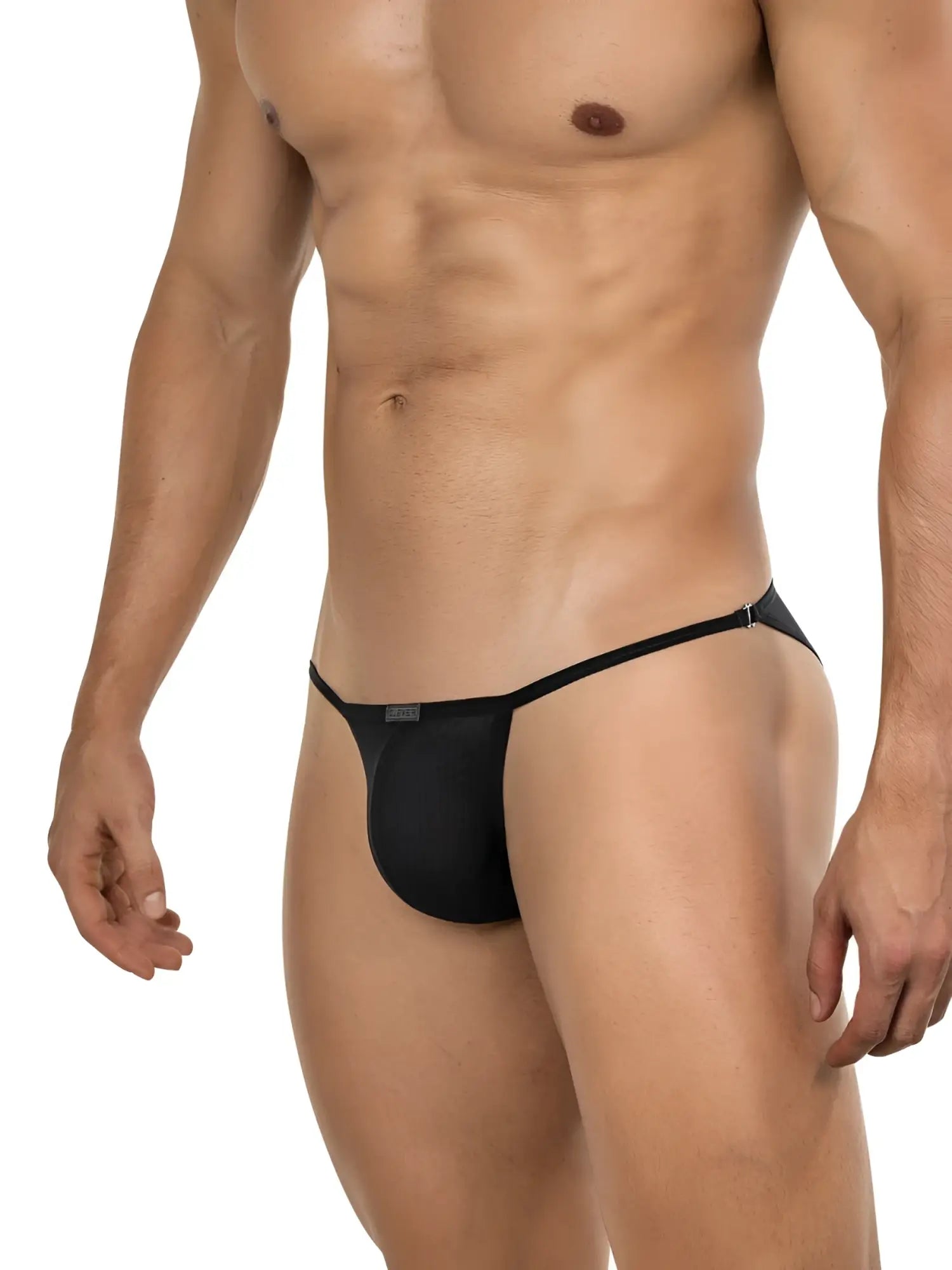 Front view of the black Clever 26057 Eos Bikini underwear.