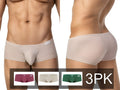 Beige seamless clever 26066 men’s briefs with supportive design and subtle brand tag for everyday comfort