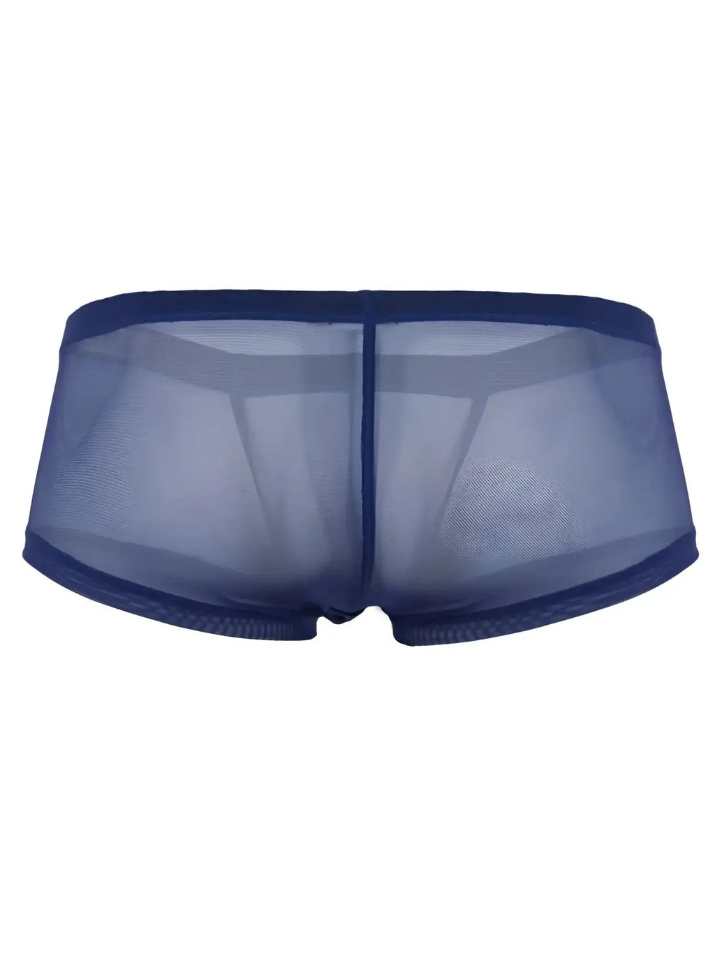Navy blue sheer mesh briefs with a solid waistband from clever 26067 3pk australian latin trunks multi-colored set
