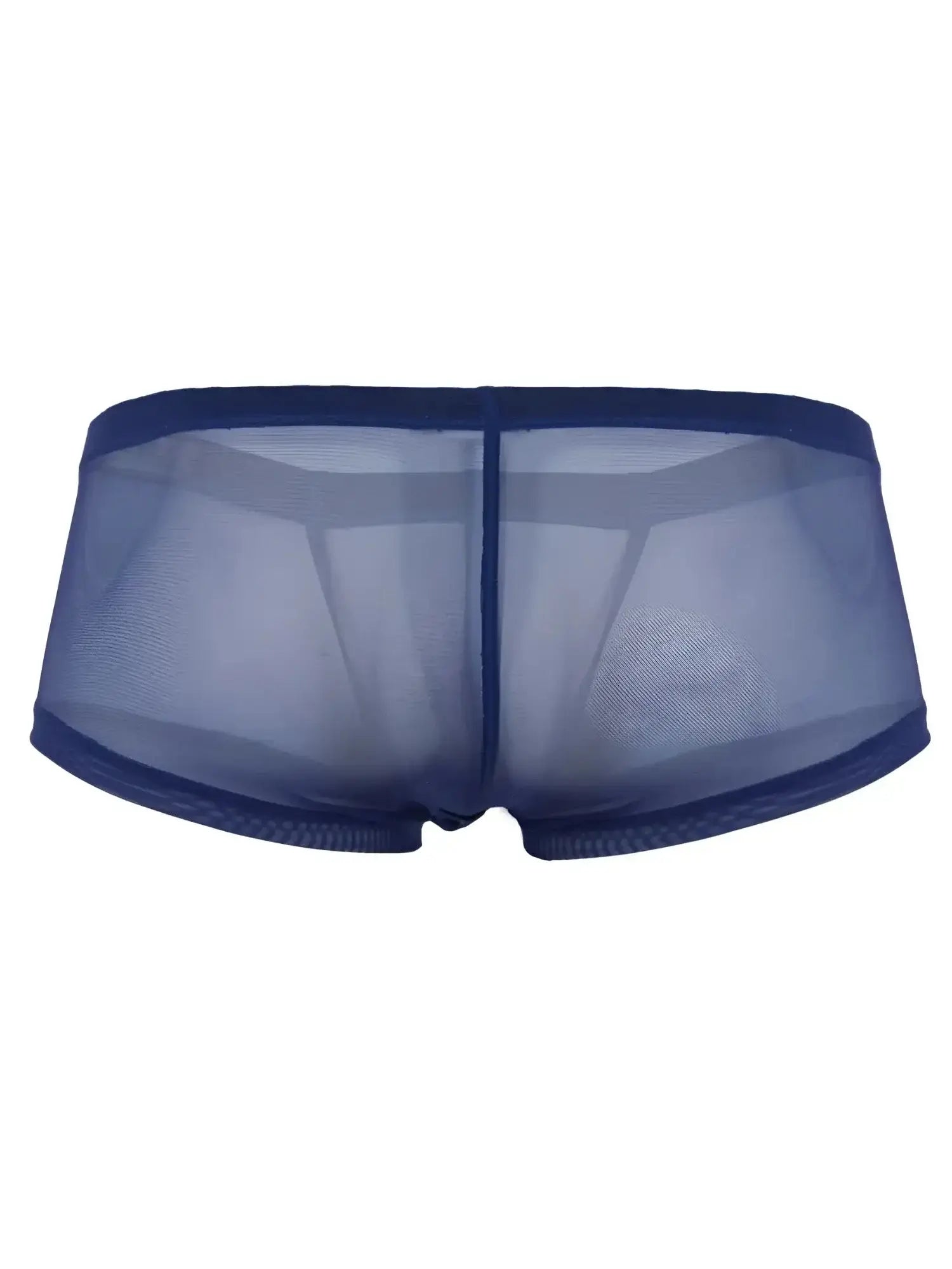 Navy blue sheer mesh briefs with a solid waistband from clever 26067 3pk australian latin trunks multi-colored set