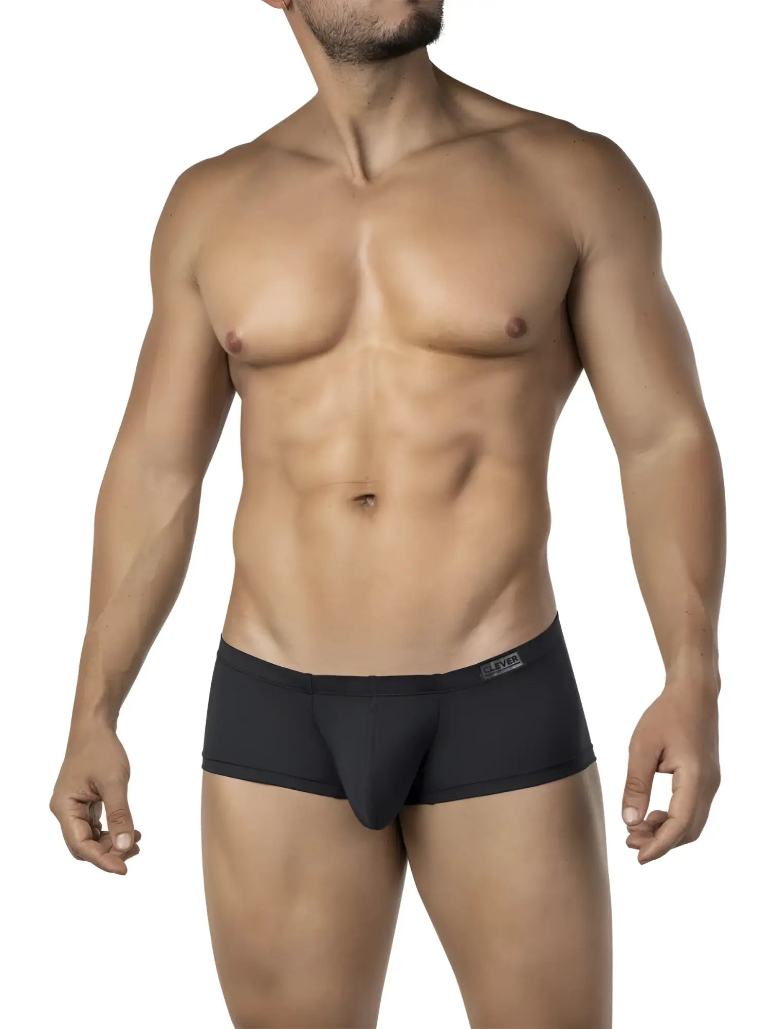 Clever 26068 3pk australian latin trunks black men’s briefs with sleek form-fitting design and subtle waistband logo
