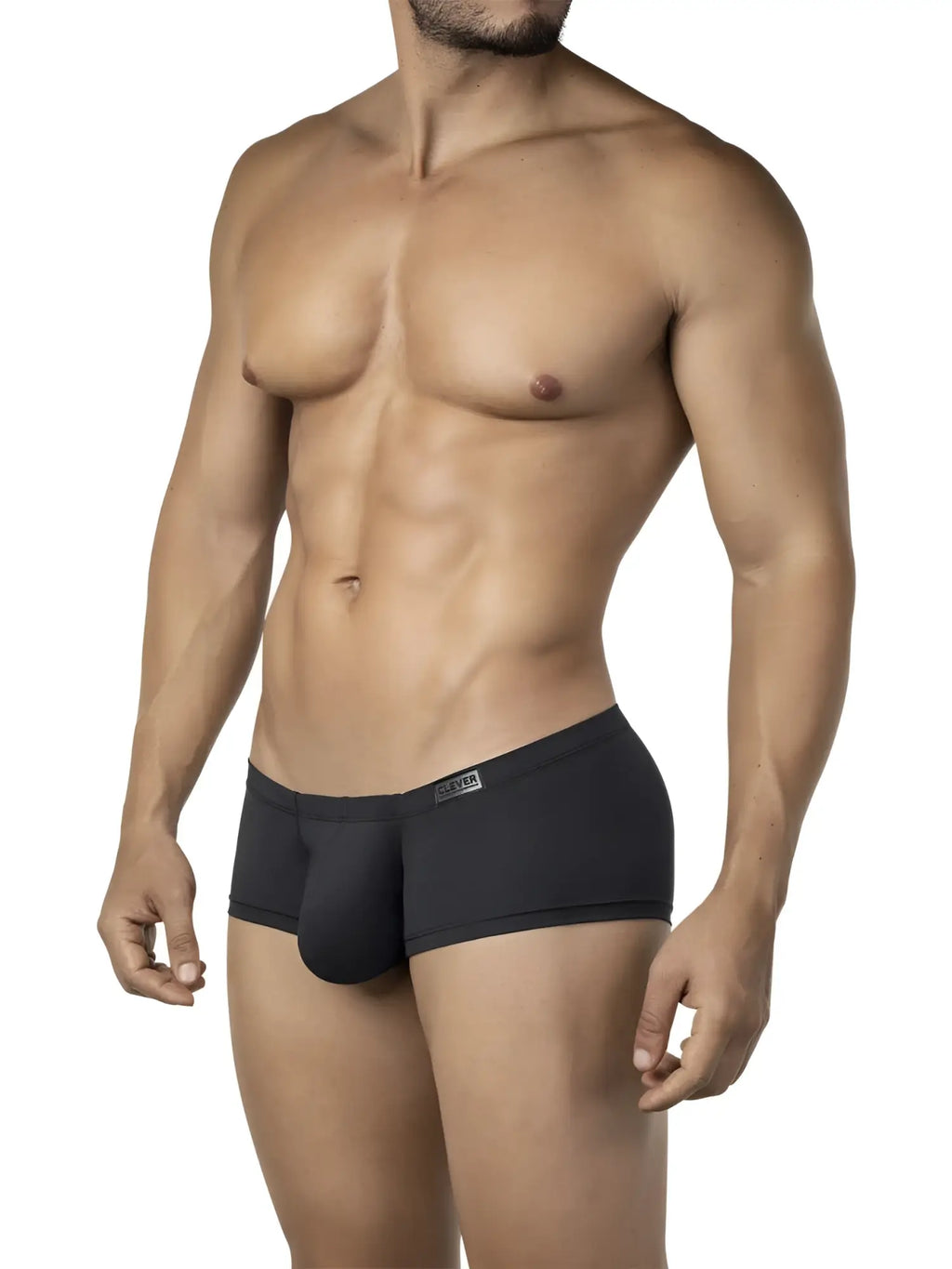Black men’s briefs clever 26068 3pk australian latin trunks multi-colored with smooth form-fitting design and brand tag