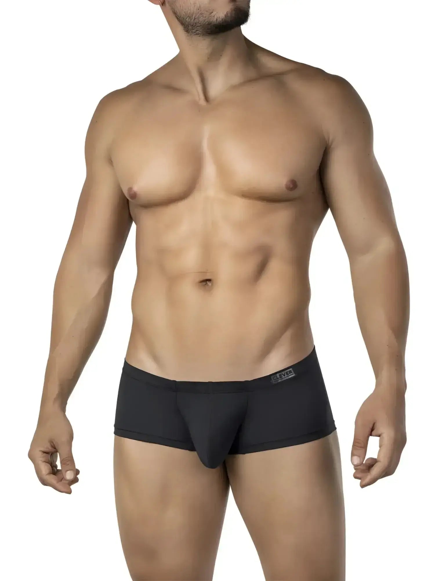 Clever 26068 3pk australian latin trunks black men’s briefs with sleek form-fitting design and subtle waistband logo