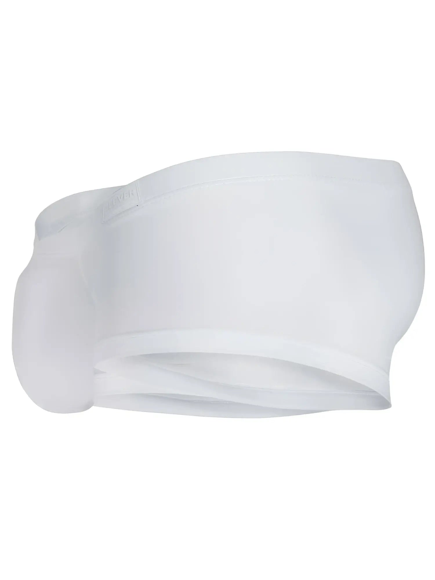 White cotton clever 26068 3pk australian latin trunks with smooth seamless design and elastic waistband multicolored