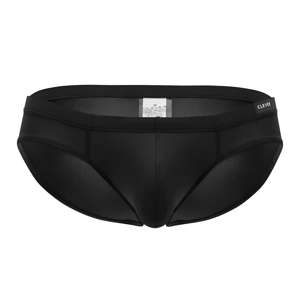 Black white clever 519940 2pk australian briefs with sleek form-fitting design and subtle stitching details