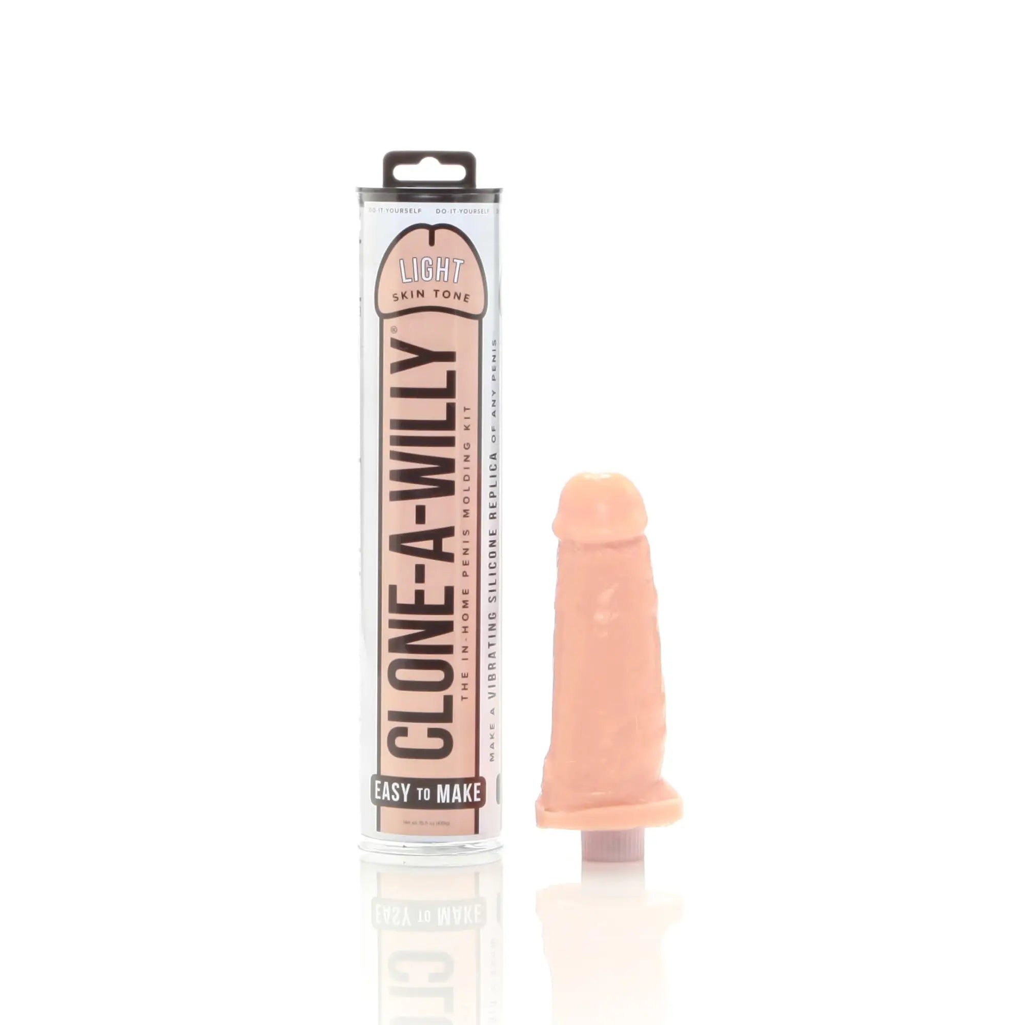 Light skin tone silicone vibrating penis replica from clone a willy clone a willy light skin tone kit