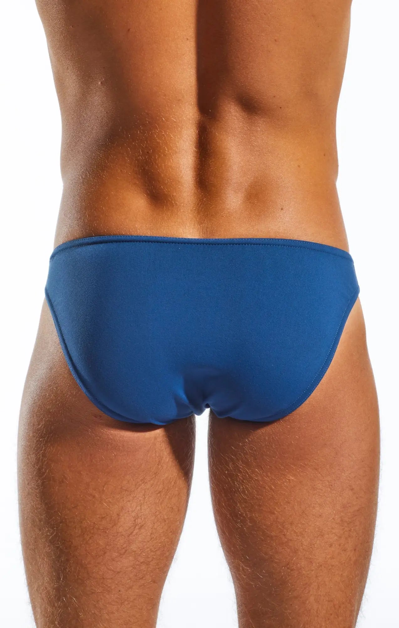 Blue men’s swim trunks cocksox cx01 brief made from quick-dry material for comfortable swimwear use