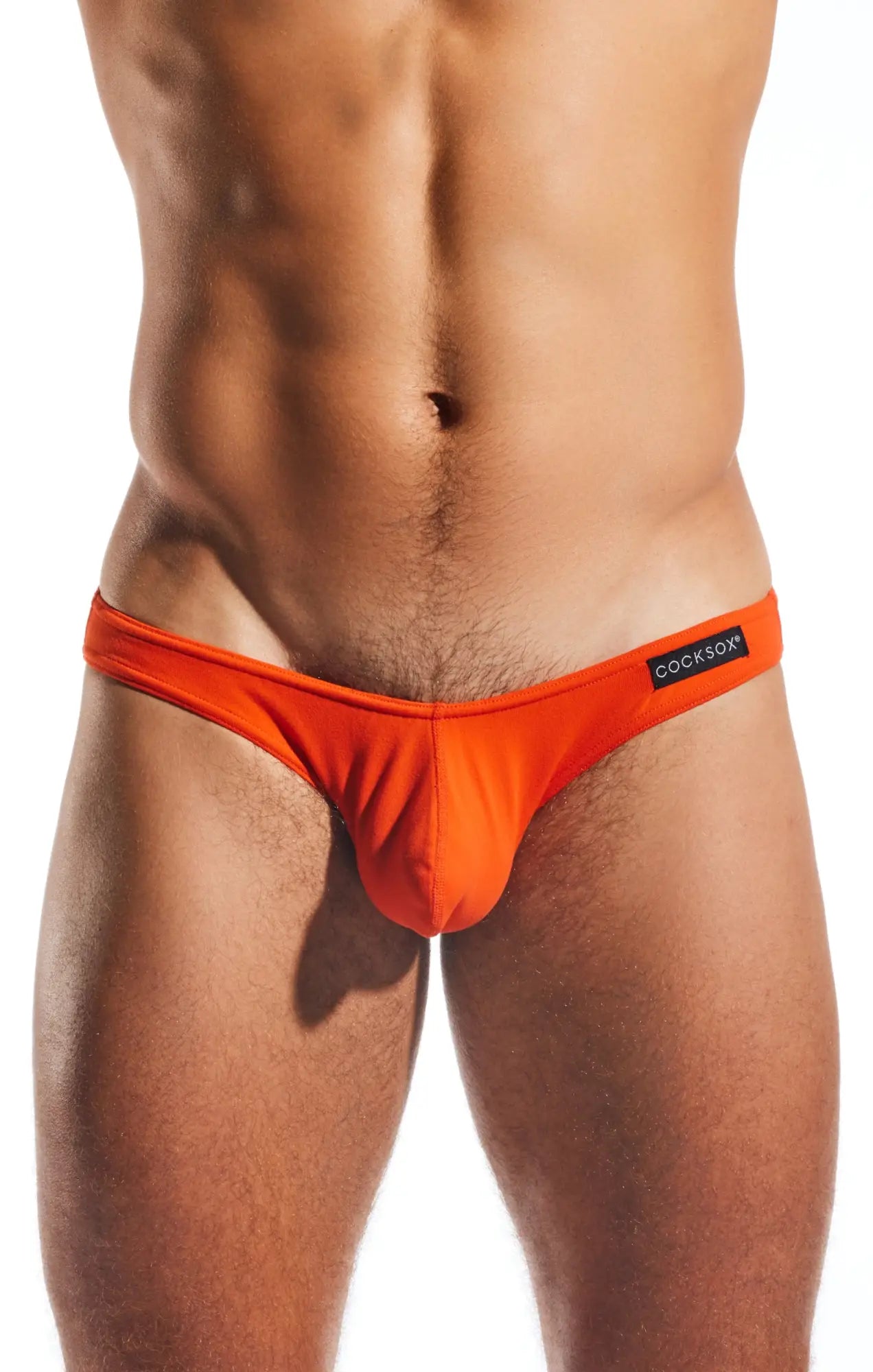 Bright orange cocksox cx01 brief thong with smooth form-fitting design for comfortable everyday wear