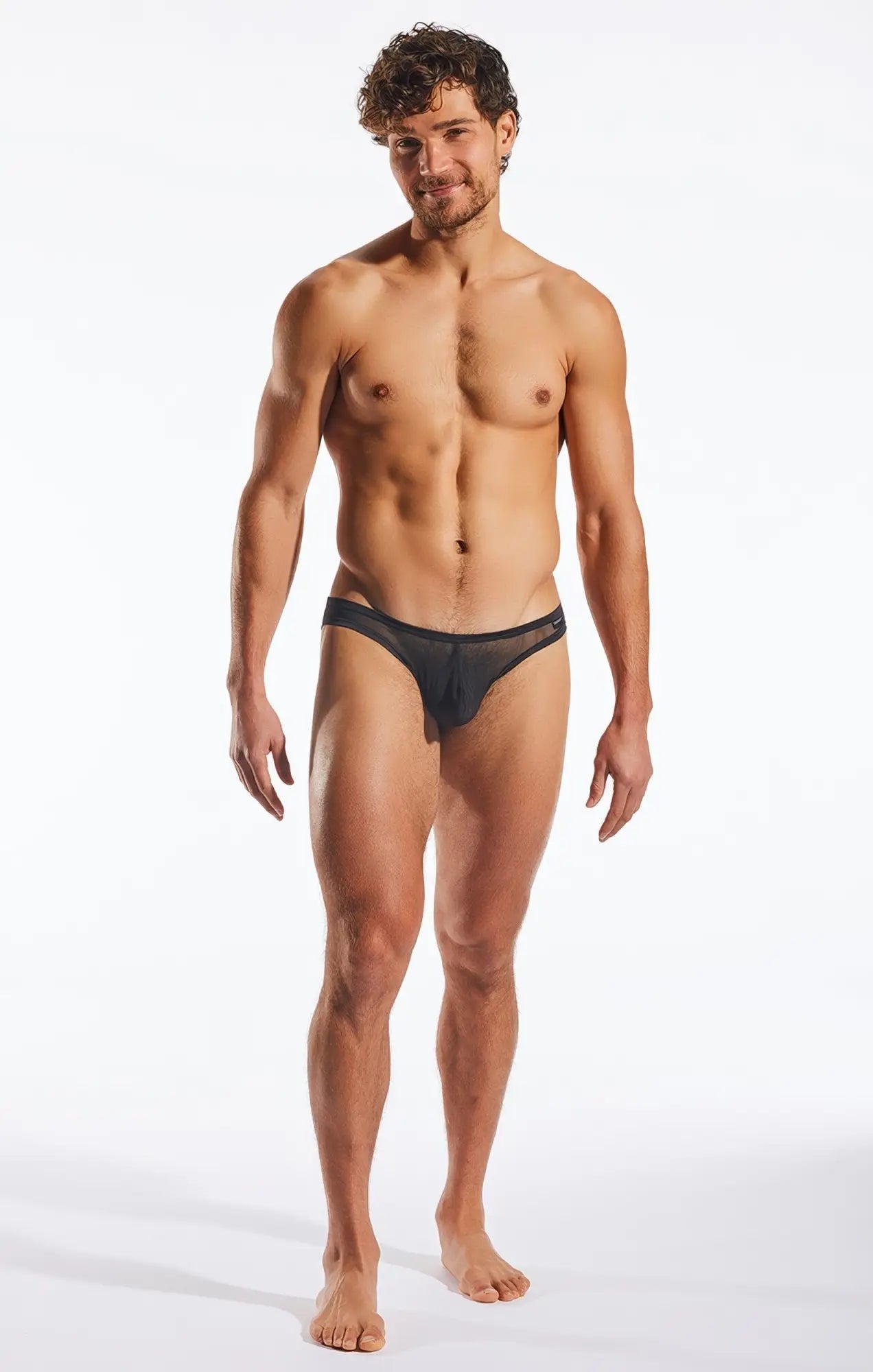 Black sheer mesh briefs cocksox CX01ME featuring breathable lightweight fabric for modern men’s underwear