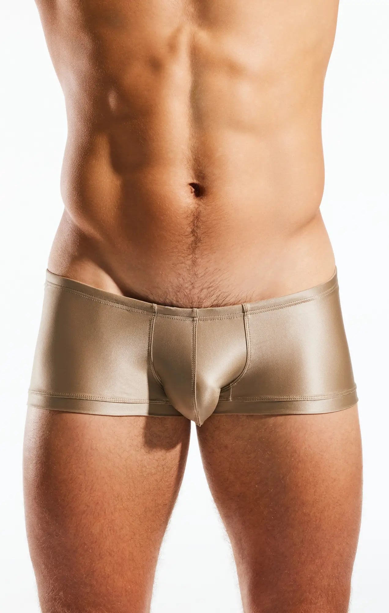 Cocksox cx08gs swim trunk shiny metallic gold briefs with sleek form fitting design in high quality material